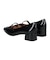 【INTER-CHAUSSURES】ポインテッドトウワンストラップパンプス