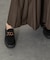 【INTER-CHAUSSURES】撥水厚底チェーンローファー