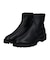 【INTER-CHAUSSURES】ラウンドトウ厚底ショートブーツ