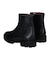 【INTER-CHAUSSURES】ラウンドトウ厚底ショートブーツ