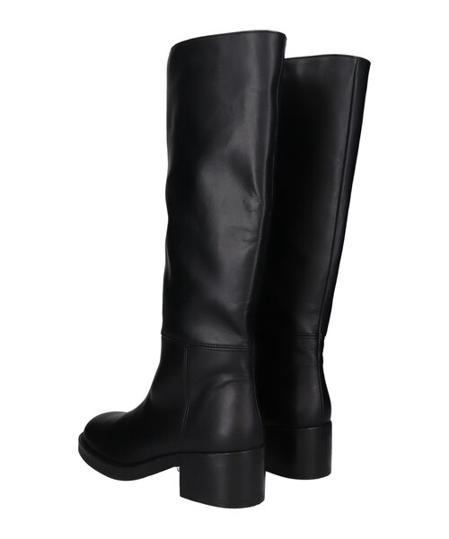 ANGEL ALARCON】ラウンドトウローヒールロングブーツ｜ブリジット