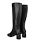 【ANGEL ALARCON】オブリークトウミドルヒールロングブーツ
