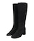 【ANGEL ALARCON】オブリークトウミドルヒールロングブーツ