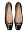 【INTER-CHAUSSURES】スクエアトウバックルサケットバレエ