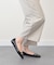 【INTER-CHAUSSURES】スクエアトウバックルサケットバレエ