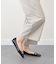 【INTER-CHAUSSURES】スクエアトウバックルサケットバレエ