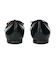 【INTER-CHAUSSURES】リボン付きスクエアフラットパンプス