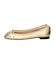 【INTER-CHAUSSURES】リボン付きスクエアフラットパンプス