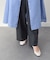 【INTER-CHAUSSURES】リボン付きスクエアフラットパンプス