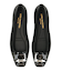 【INTER-CHAUSSURES】スクエアトウバックルサケットバレエ