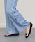 【INTER-CHAUSSURES】スクエアトウバックルサケットバレエ