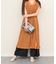 【Andrea Cardone】ラウンドハンドルメタリックレザーバッグ