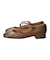 【INTER-CHAUSSURES】スクエアトウクロスストラップパンプス