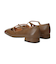 【INTER-CHAUSSURES】スクエアトウクロスストラップパンプス