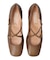【INTER-CHAUSSURES】スクエアトウクロスストラップパンプス