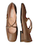【INTER-CHAUSSURES】スクエアトウクロスストラップパンプス