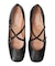 【INTER-CHAUSSURES】スクエアトウクロスストラップパンプス