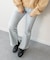 《新色入荷》【Round About】ラインストーンサイドジップスニーカー