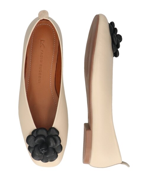 FABIO RUSCONI】ラウンドトウVカットカメリアバレエ｜ブリジット