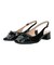 【INTER-CHAUSSURES】スクエアトウチャンキーヒールバックバンド