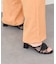 【INTER-CHAUSSURES】ラウンドトウフレアヒールノットサンダル