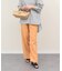 【INTER-CHAUSSURES】ラウンドトウフレアヒールノットサンダル