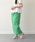 【INTER-CHAUSSURES】ラウンドトウフレアヒールノットサンダル