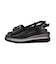 【INTER-CHAUSSURES】バックルウエッジバックバンドサンダル