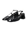 【INTER-CHAUSSURES】スクエアトウチャンキーヒールバックバンド
