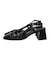 【INTER-CHAUSSURES】スクエアトウチャンキーヒールバックバンド