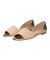 【INTER-CHAUSSURES】異素材コンビオープントウパンプス