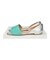 【INTER-CHAUSSURES】異素材コンビオープントウパンプス