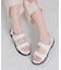 【Bridget Birkin】キルティングリボンスポーツサンダル