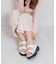 【Bridget Birkin】キルティングリボンスポーツサンダル