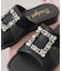 【Bridget Birkin】スクエアバックルミュールサンダル