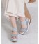 【Bridget Birkin】ビジューグリッタープラットフォームサンダル