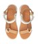 【Oh my Sandals】カラーコンビ厚底ベルクロサンダル