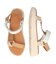 【Oh my Sandals】カラーコンビ厚底ベルクロサンダル