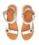 【Oh my Sandals】カラーコンビ厚底ベルクロサンダル
