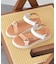 【Oh my Sandals】カラーコンビ厚底ベルクロサンダル