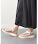 【Oh my Sandals】カラーコンビ厚底ベルクロサンダル