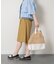 【CHRISTIAN VILLA】メッシュコンビレザーワイドバッグ