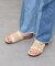 【ITALIAN SHOEMAKERS】ダブルベルトフットベッドサンダル
