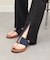 【ITALIAN SHOEMAKERS】メタルパーツエラスティックトングサンダル