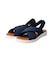 【ITALIAN SHOEMAKERS】厚底エラスティッククロスサンダル