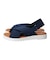 【ITALIAN SHOEMAKERS】厚底エラスティッククロスサンダル