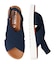 【ITALIAN SHOEMAKERS】厚底エラスティッククロスサンダル