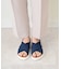 【ITALIAN SHOEMAKERS】厚底エラスティッククロスサンダル