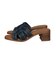 【Oh my Sandals】チャンキーヒールレザーサンダル