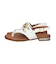 【Oh my Sandals】ラウンドトウオーナメントトングサンダル